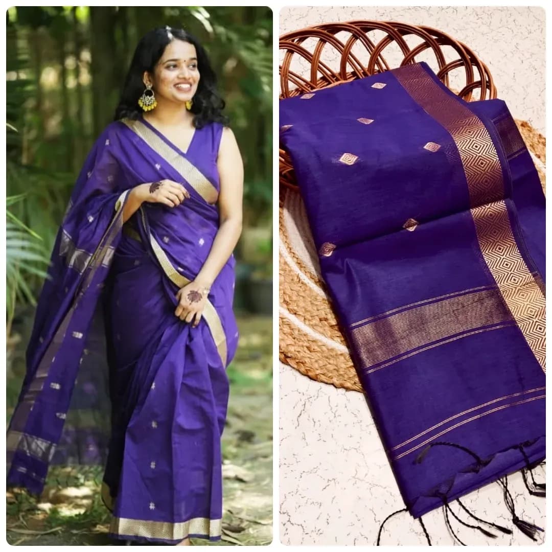 Nayanthara inspired cotton saree